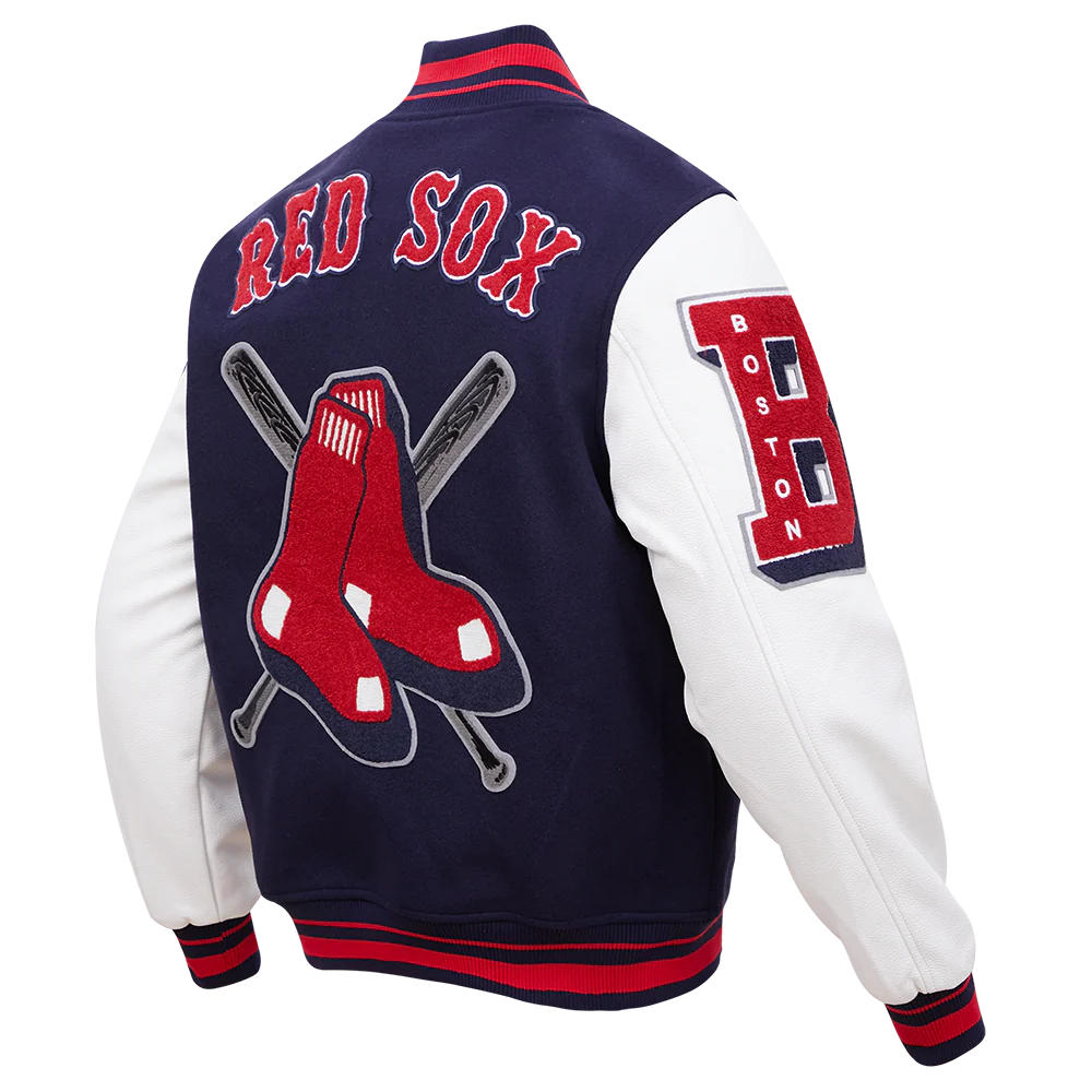 Boston Red Sox Mashup Wool Varsity Jacket For Women
