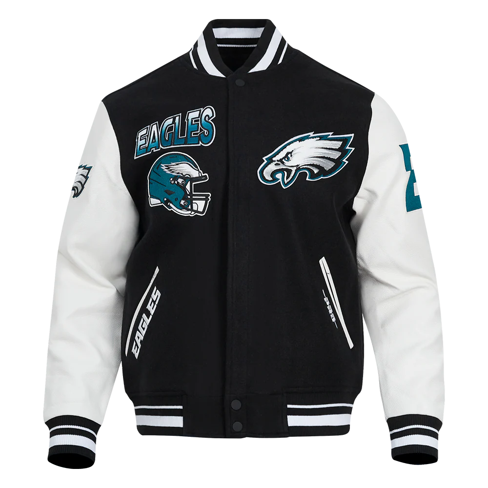 Philadelphia Eagles Turn It Up Wool Varsity Jacket For Women