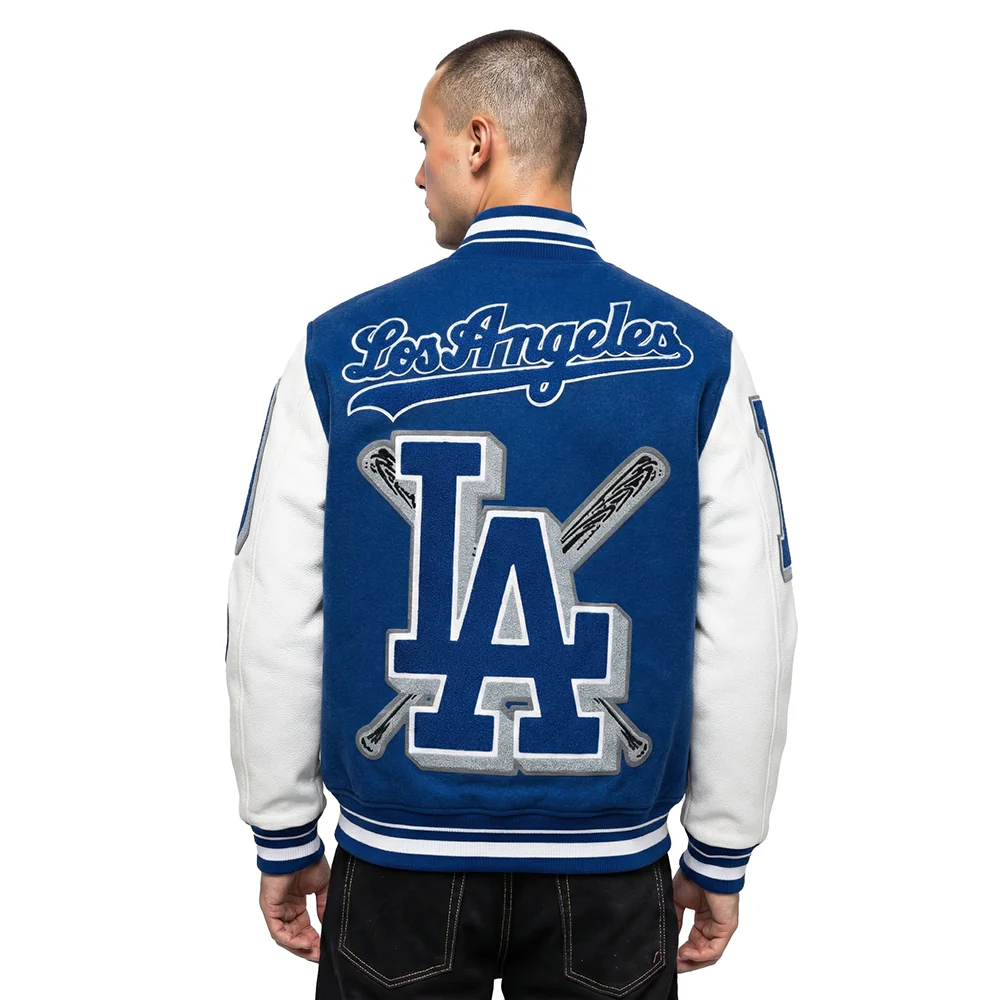 LA Dodgers Mashup Wool Varsity Jacket For Men