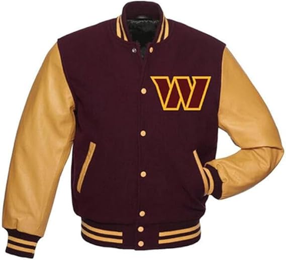 Washington Commanders Wool Letterman Jacket For Men
