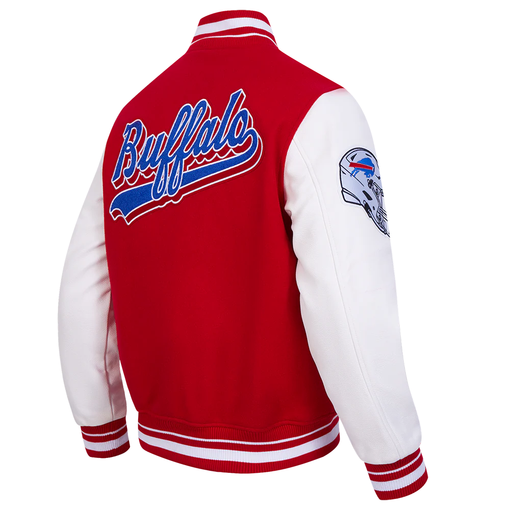 Buffalo Bills Script Wool Varsity Jacket For Women