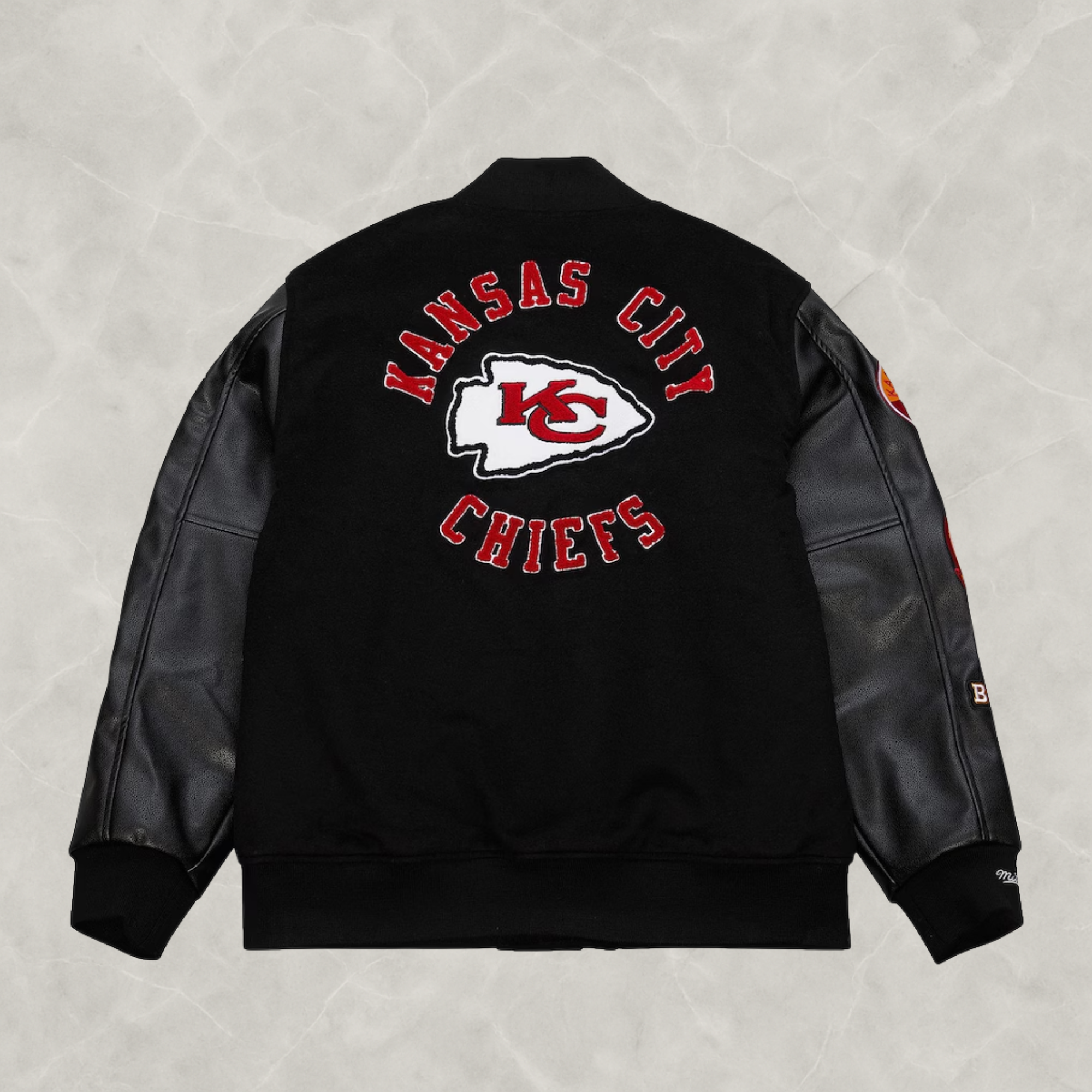 Kansas City Chiefs Black Varsity Jacket For Men