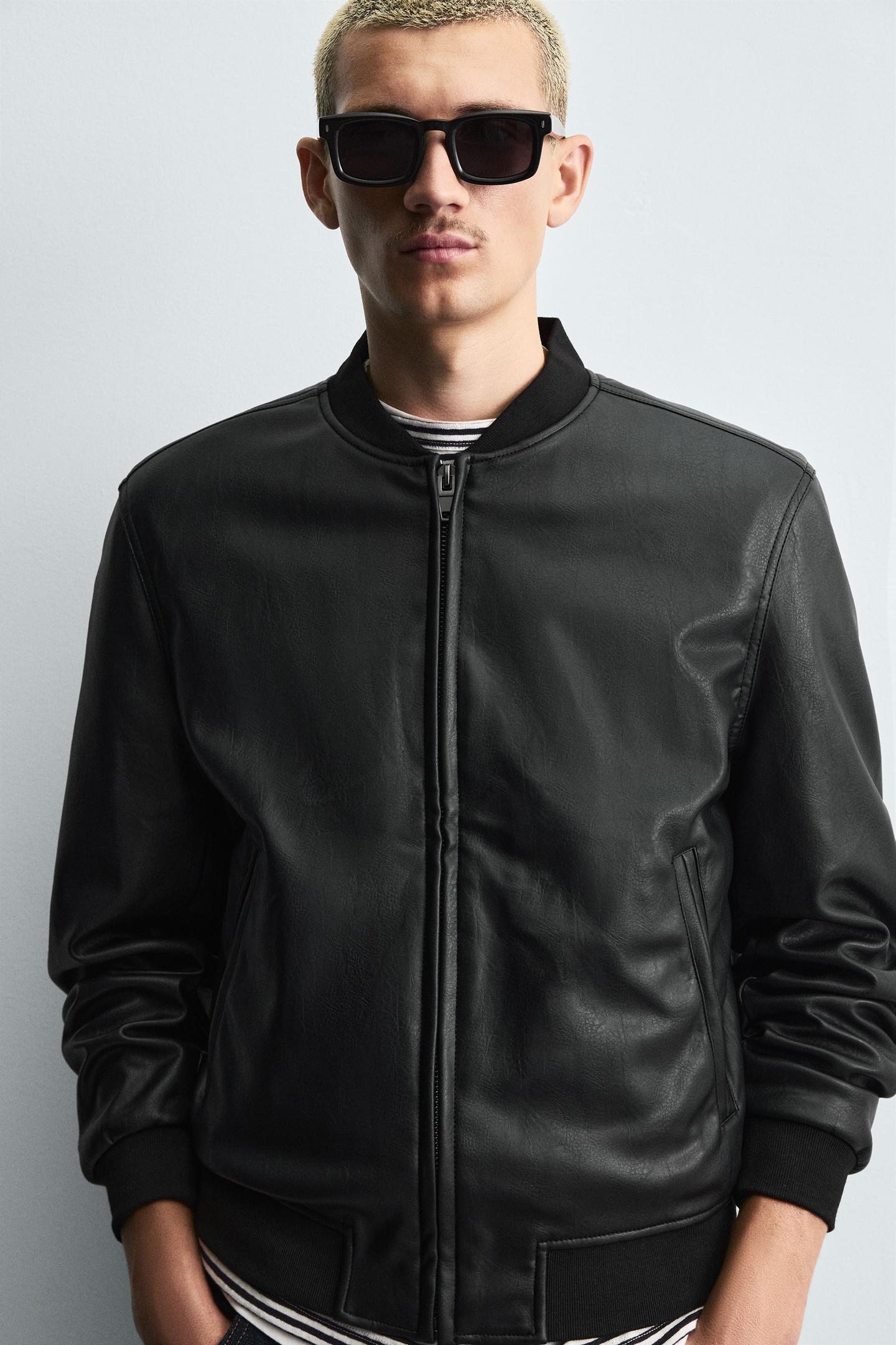 Rugged, Comfortable & Timeless Men’s Real Leather Bomber Jacket