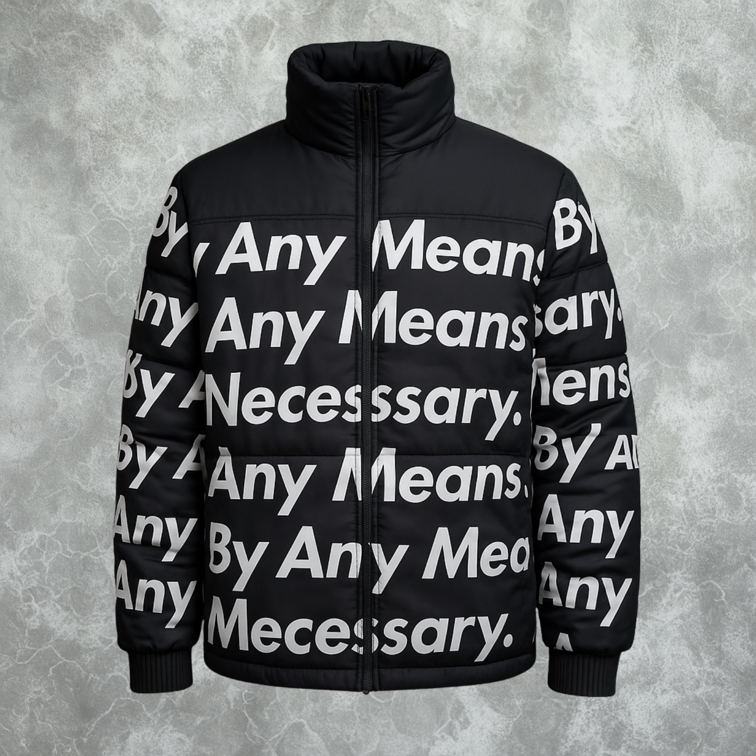 By Any Means Necessary Puffer Jacket For Women