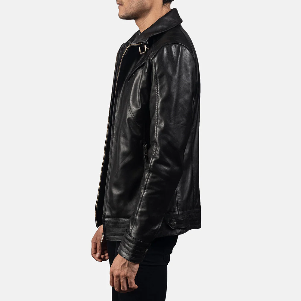 Legacy Ultimate Black Men Leather Biker Jacket