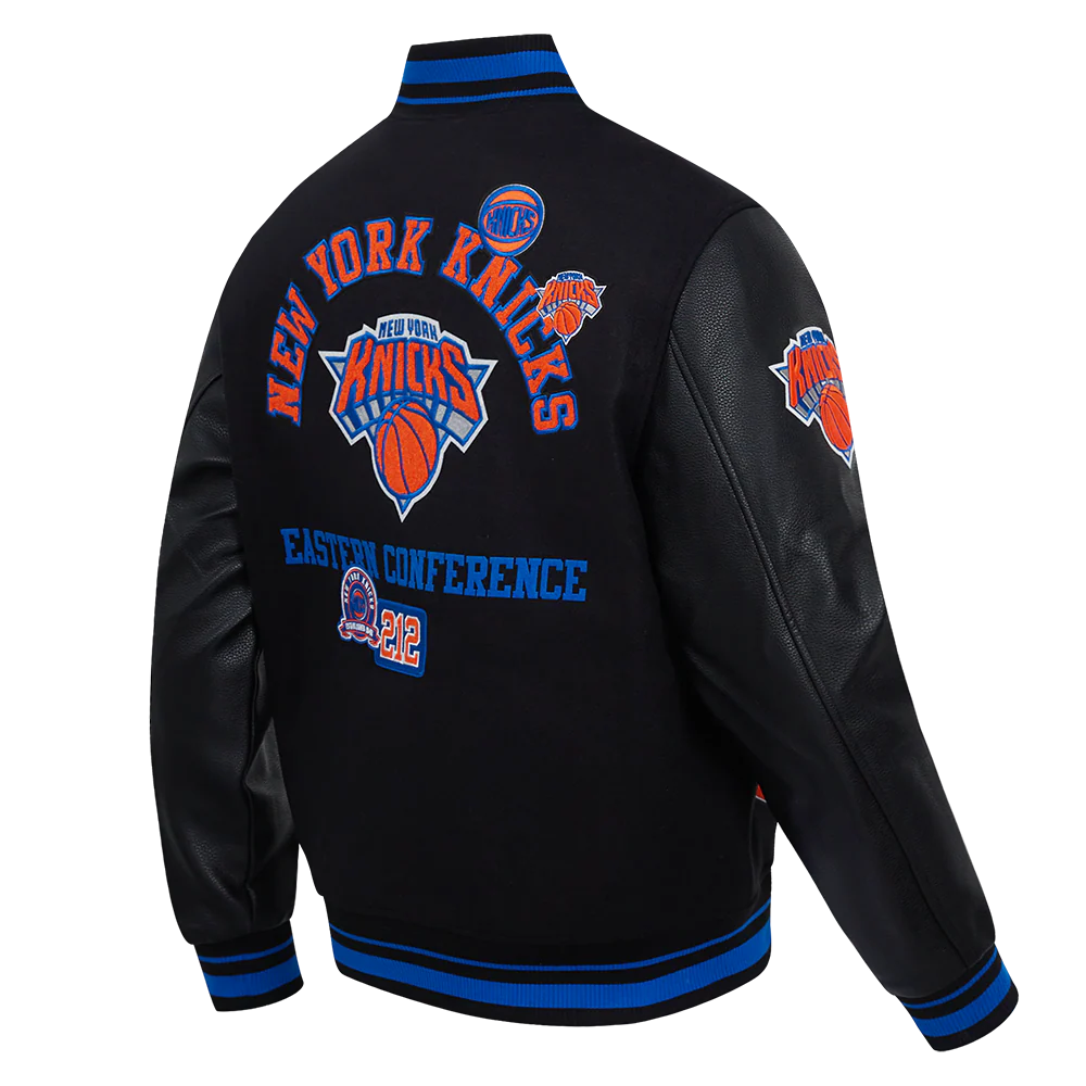 New York Knicks Area Code Wool Varsity Jacket For Men