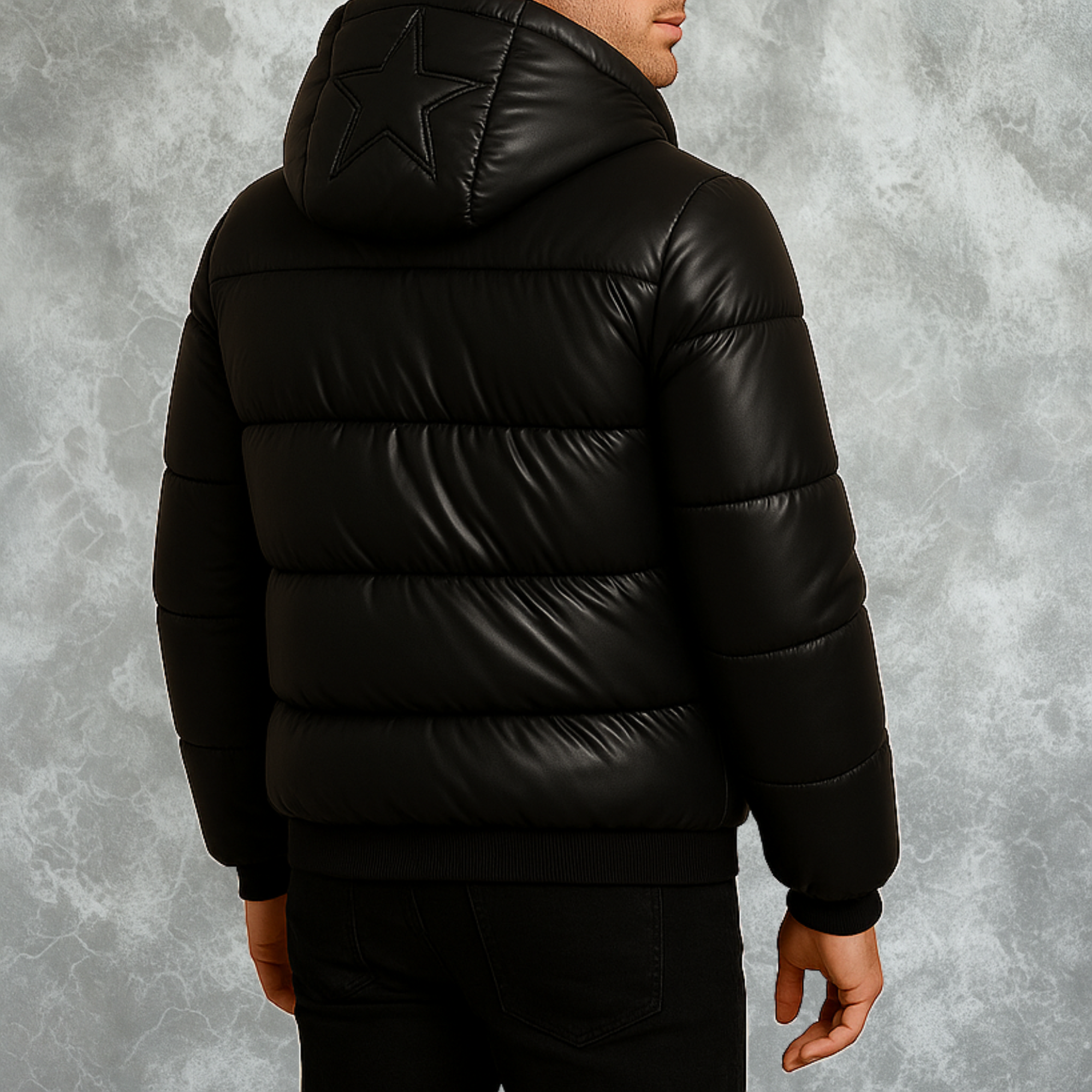 Black Puffer Jacket For Men