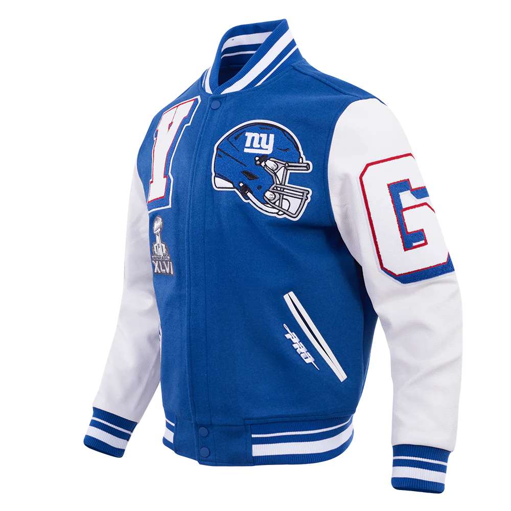 New York Giants Mashup Wool Varsity Jacket For Women