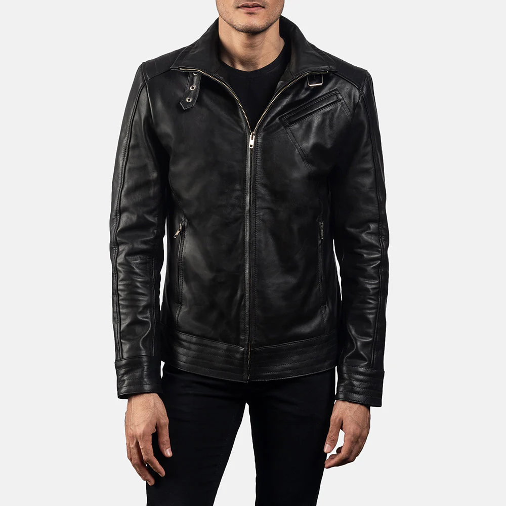 Legacy Ultimate Black Men Leather Biker Jacket