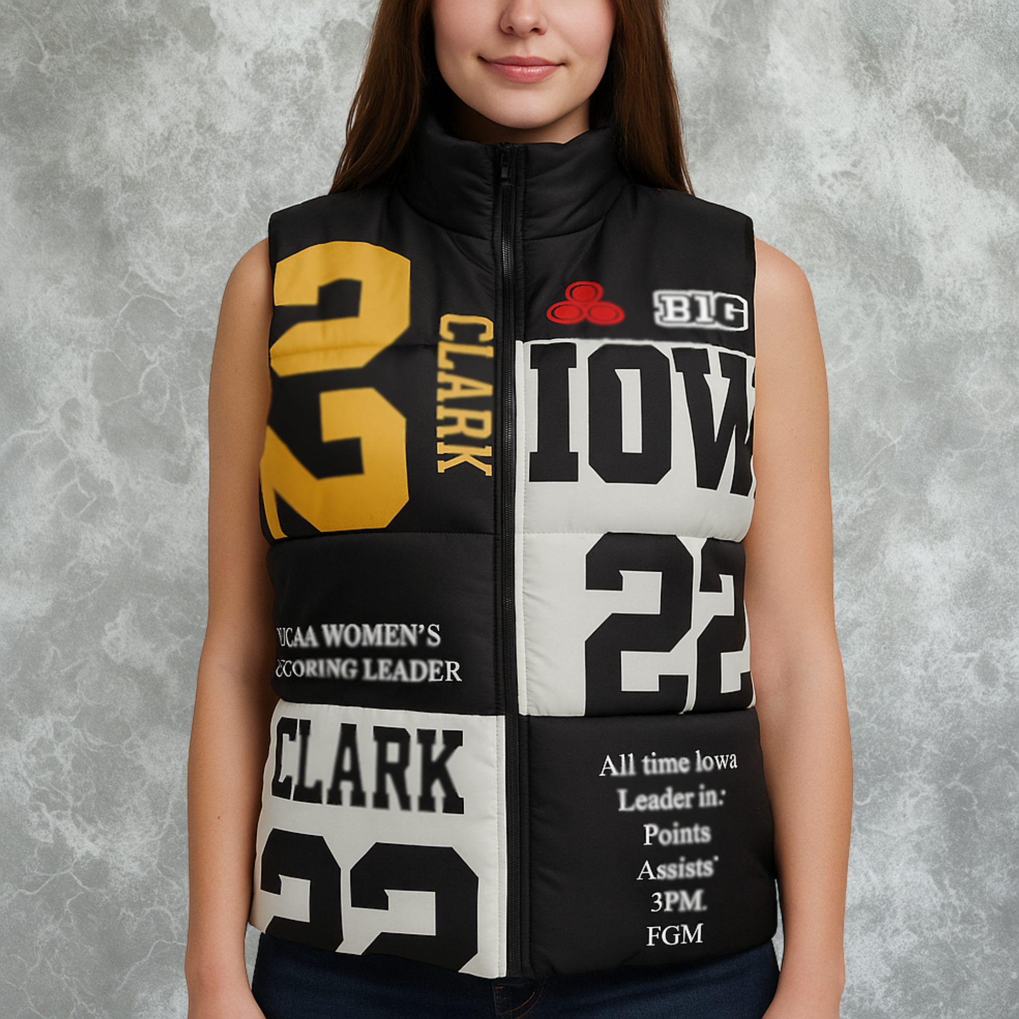 Kristin Juszczyk Caitlin Clark Puffer Vest For Women