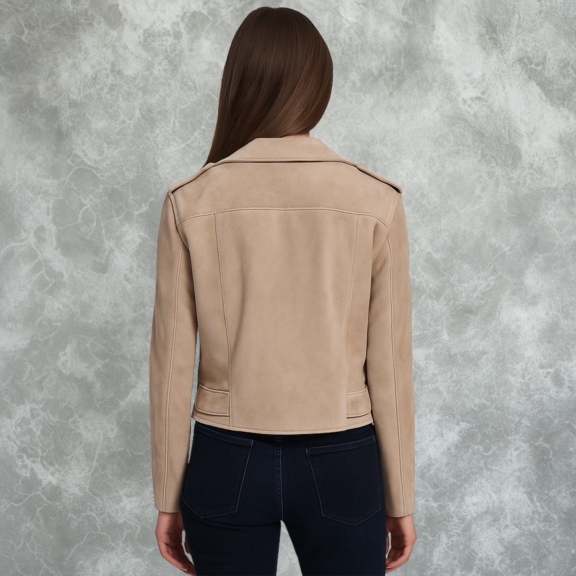 The Luxe Suede Biker Jacket – Effortless Style and Comfort