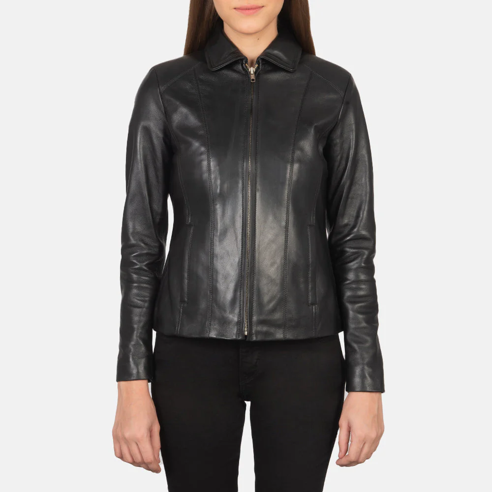 Colette Supreme Black Women Leather Jacket