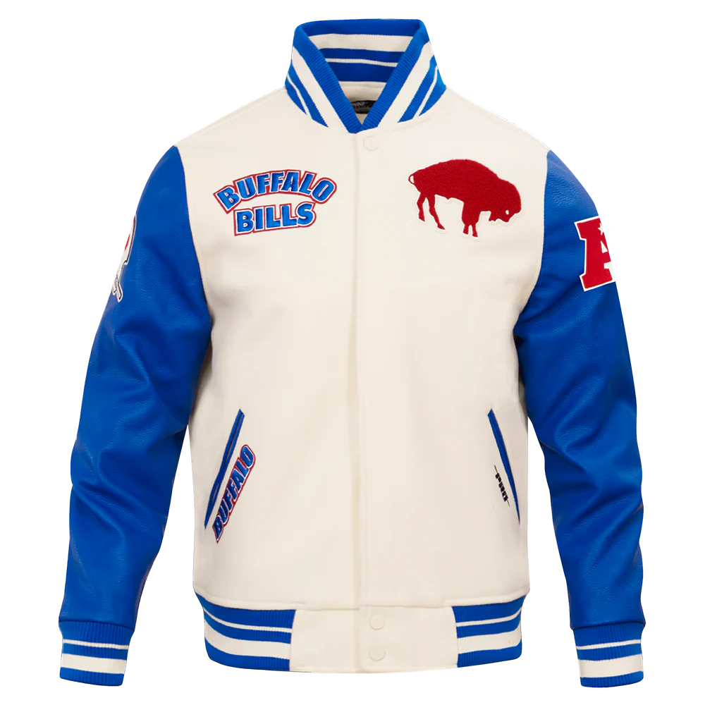 Buffalo Bills Retro Wool Varsity Jacket For Men