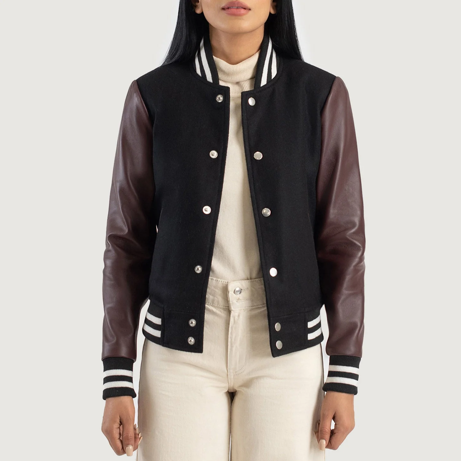 Savant Hybrid Varsity Leather Jacket