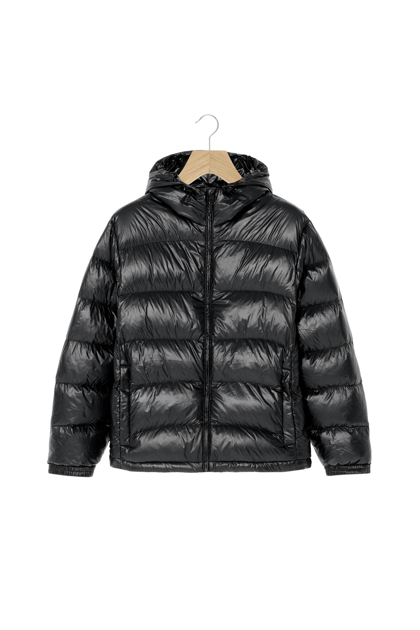 Warm Men’s Charcoal Water-Repellent Puffer Jacket 