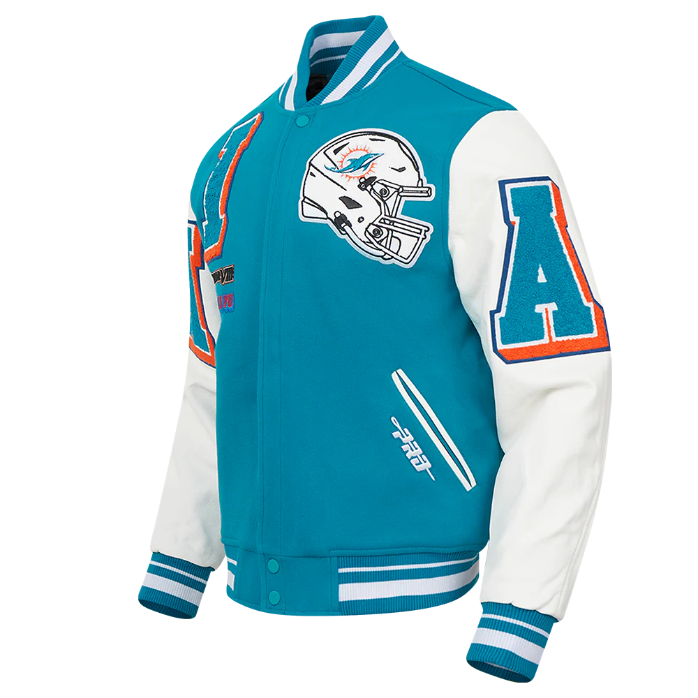 Miami Dolphins Mashup Wool Varsity Jacket For Women