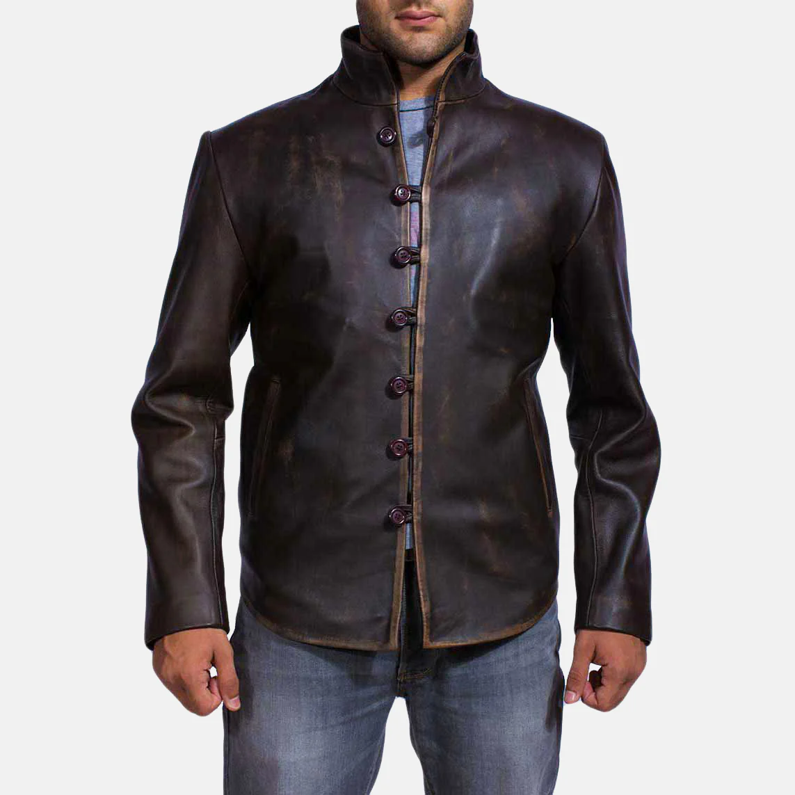 Drakeshire Ultimate Brown Men Leather Jacket