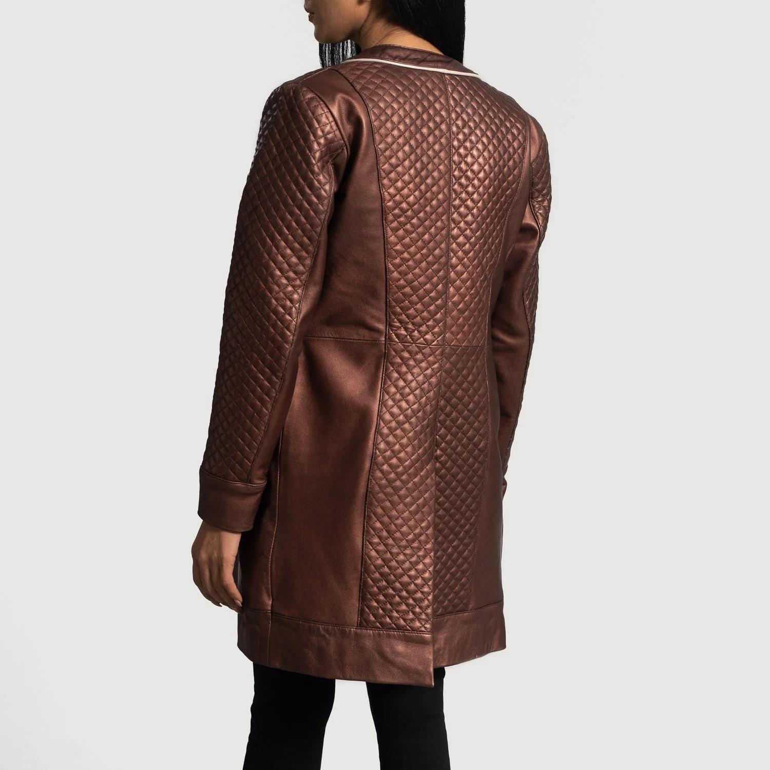 Trudy Lane Women’s Quilted Maroon Real Leather Coat | Luxe, Stylish & Timeless