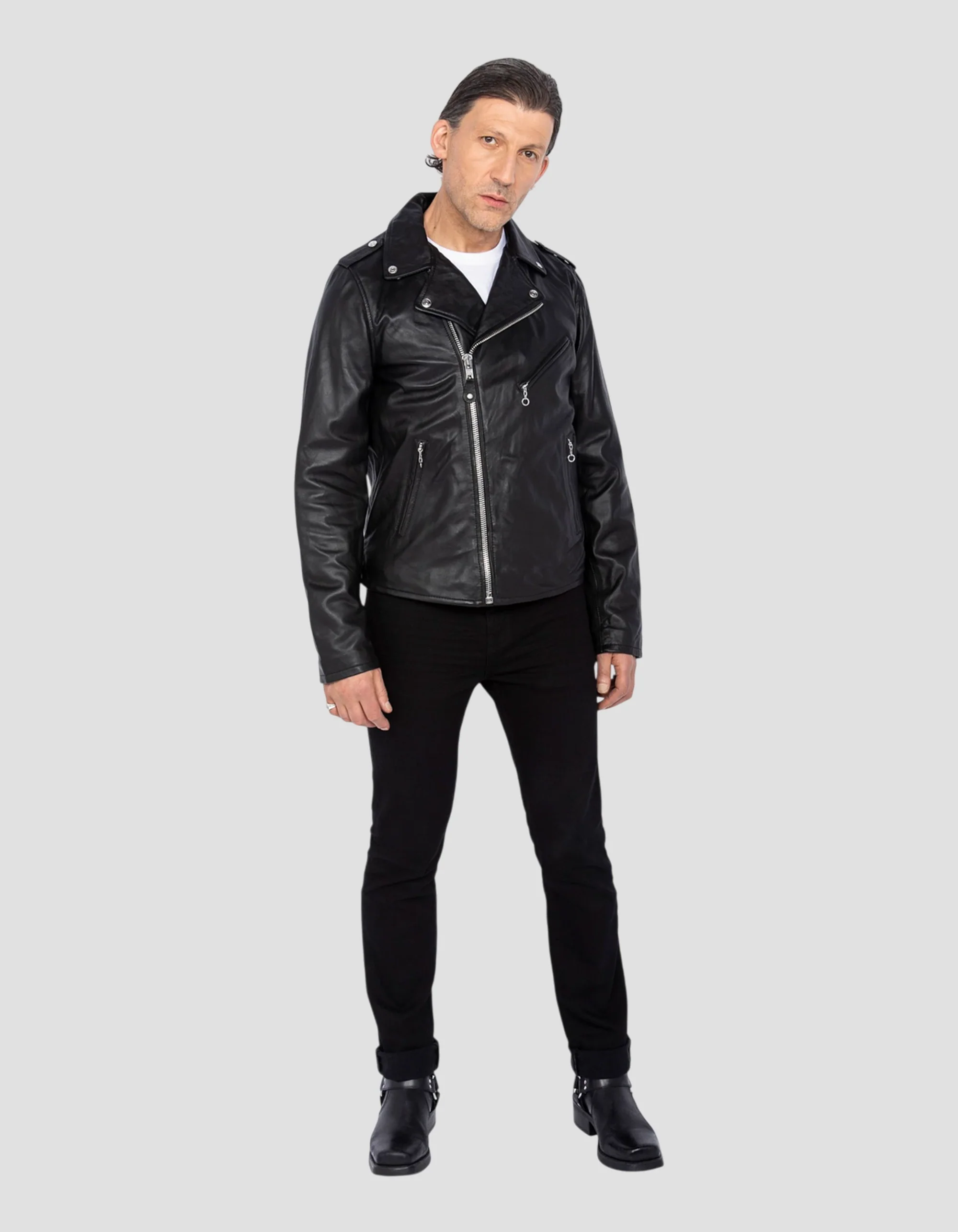 Men’s Black Perfecto® Leather Jacket | Iconic, Bold & Timelessly Crafted