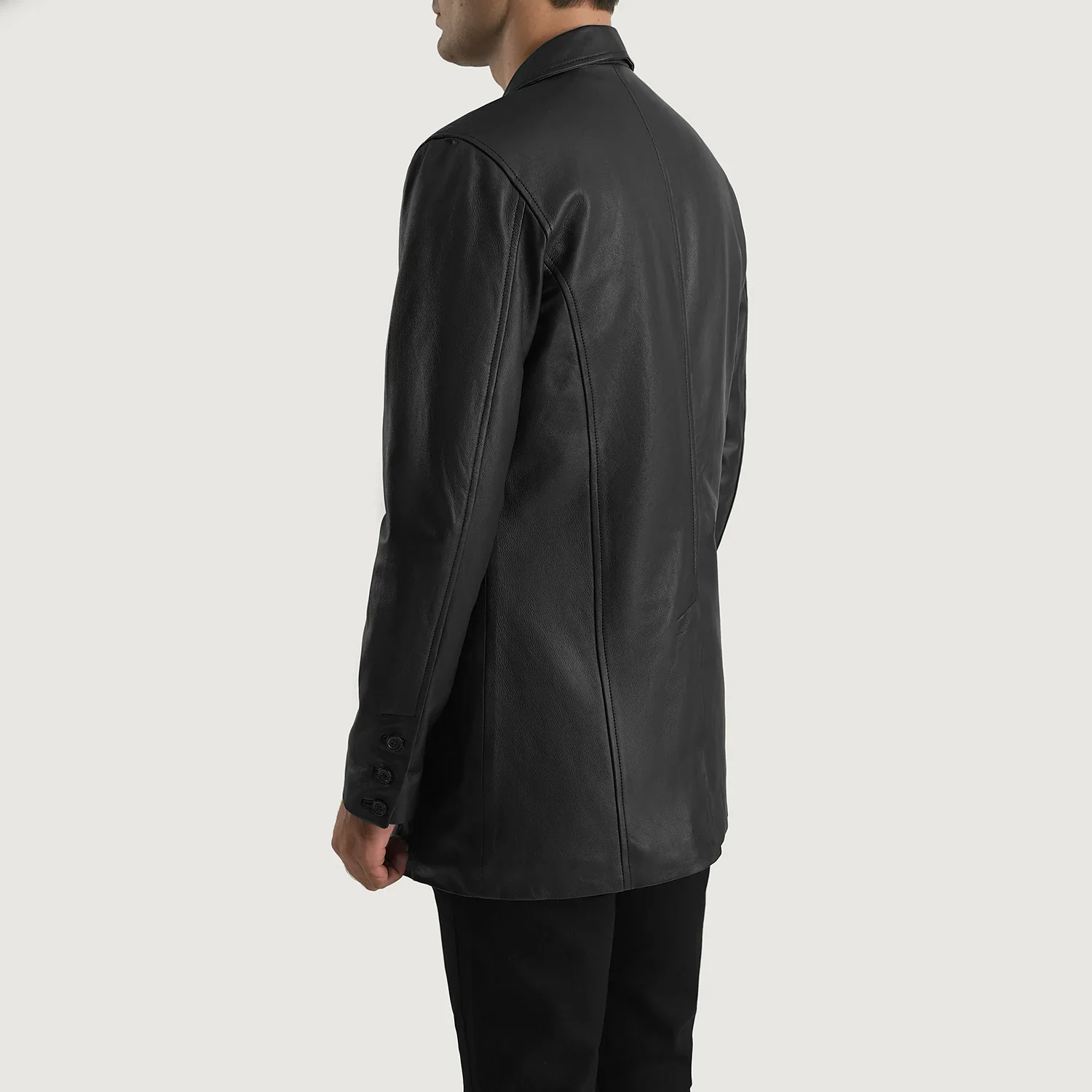 Men’s Black Leather Coat | Bold, Sophisticated & Timeless