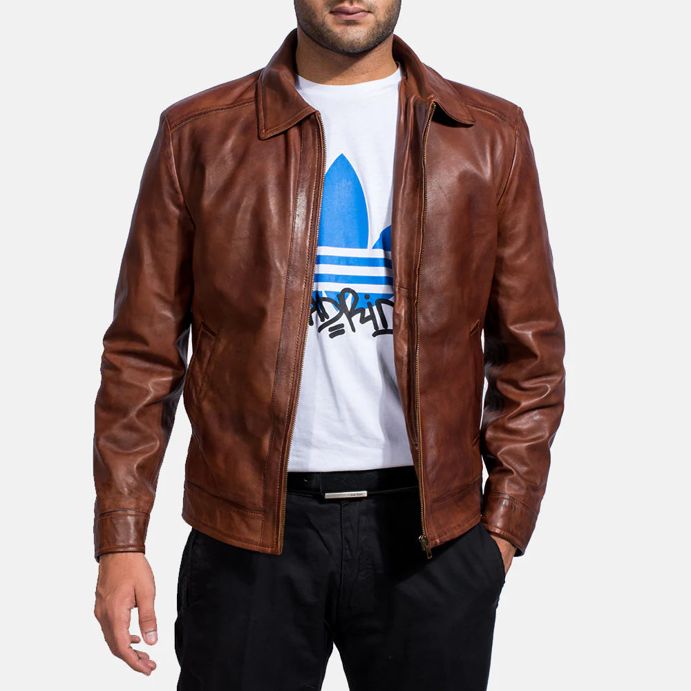 Inferno Ultimate Brown Men Leather Jacket