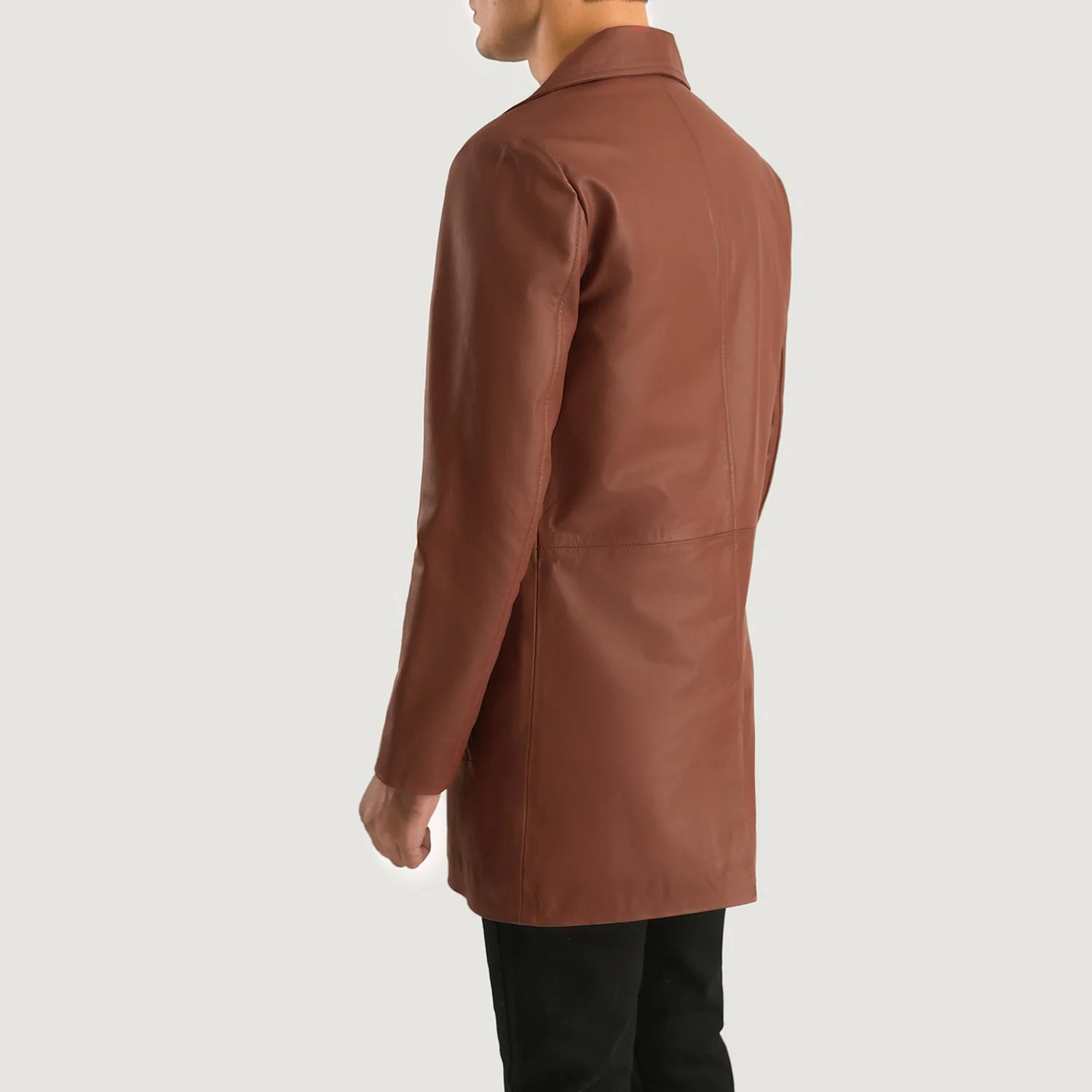 Classmith Men’s Brown Leather Coat | Classic, Refined & Bold