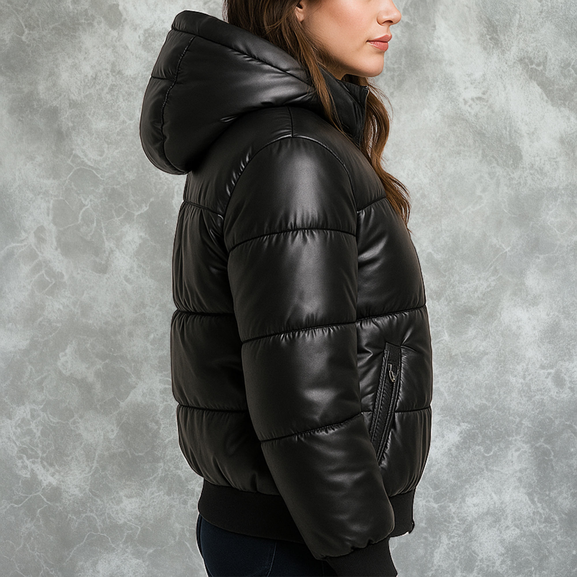 Black Puffer Jacket For Women