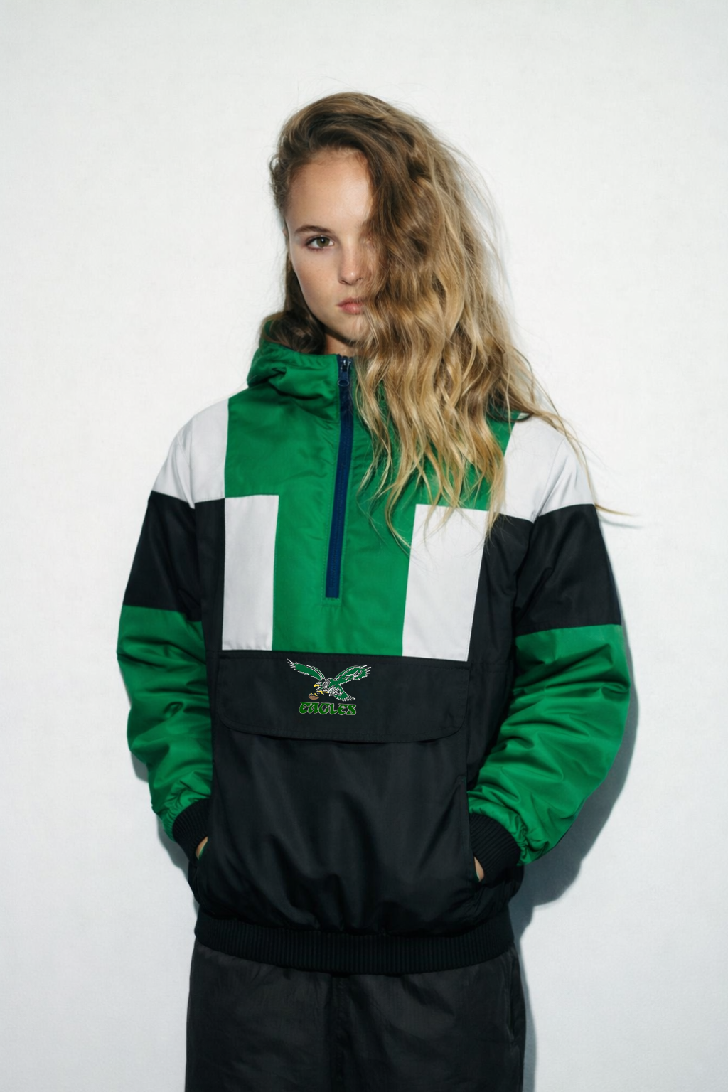 Philadelphia Inspired Eagles Windbreaker Varsity Jacket For Women (LIMITED EDITION)