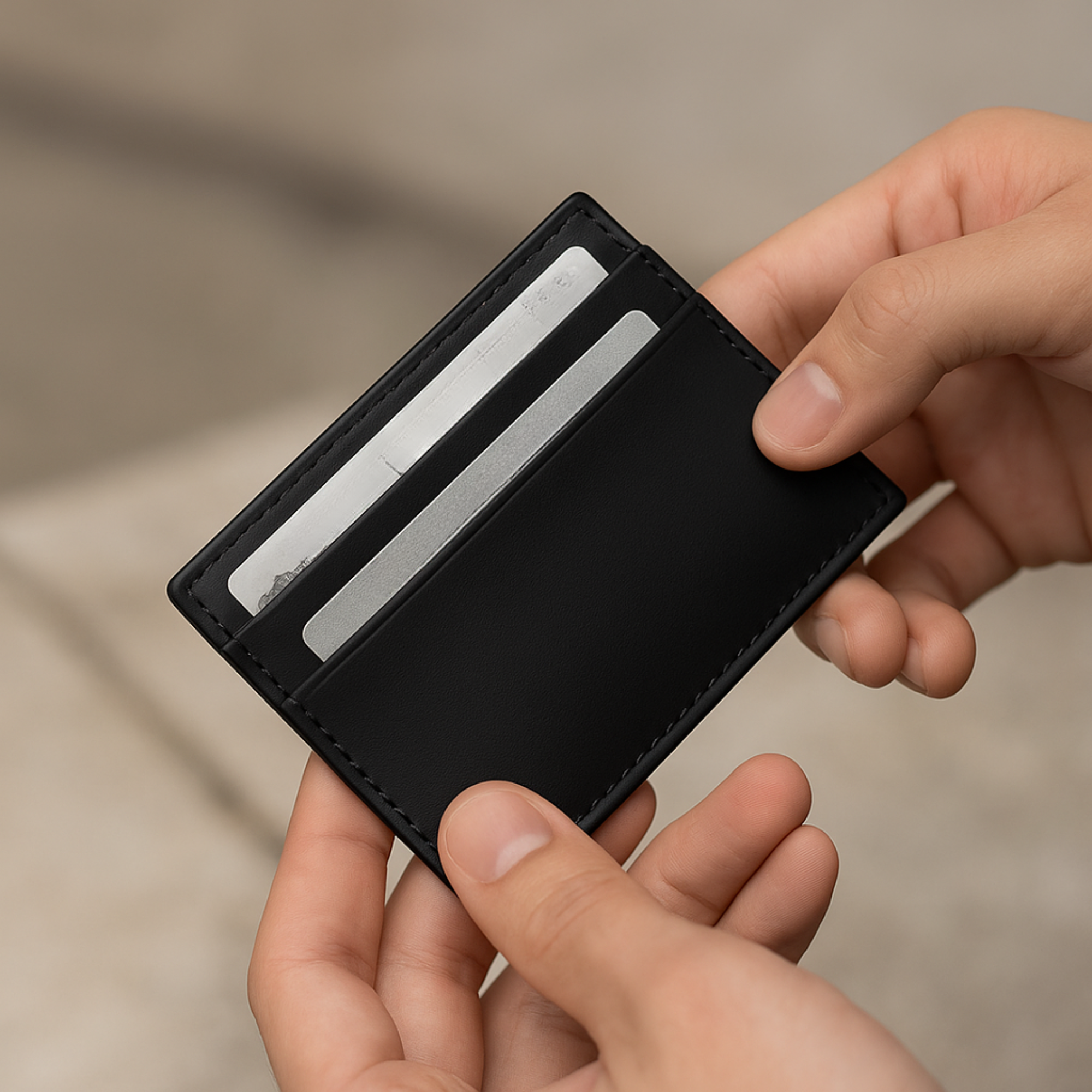 The Sleek Slim Cardholder – Premium Leather Essential
