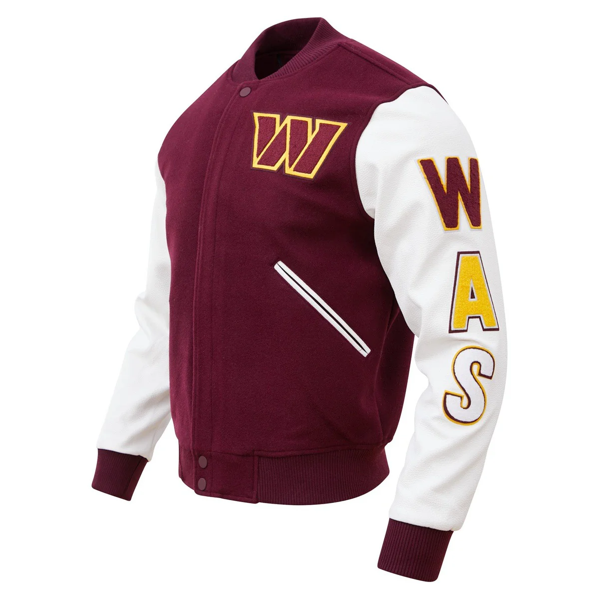 Washington Commanders Wool Varsity Jacket For Men