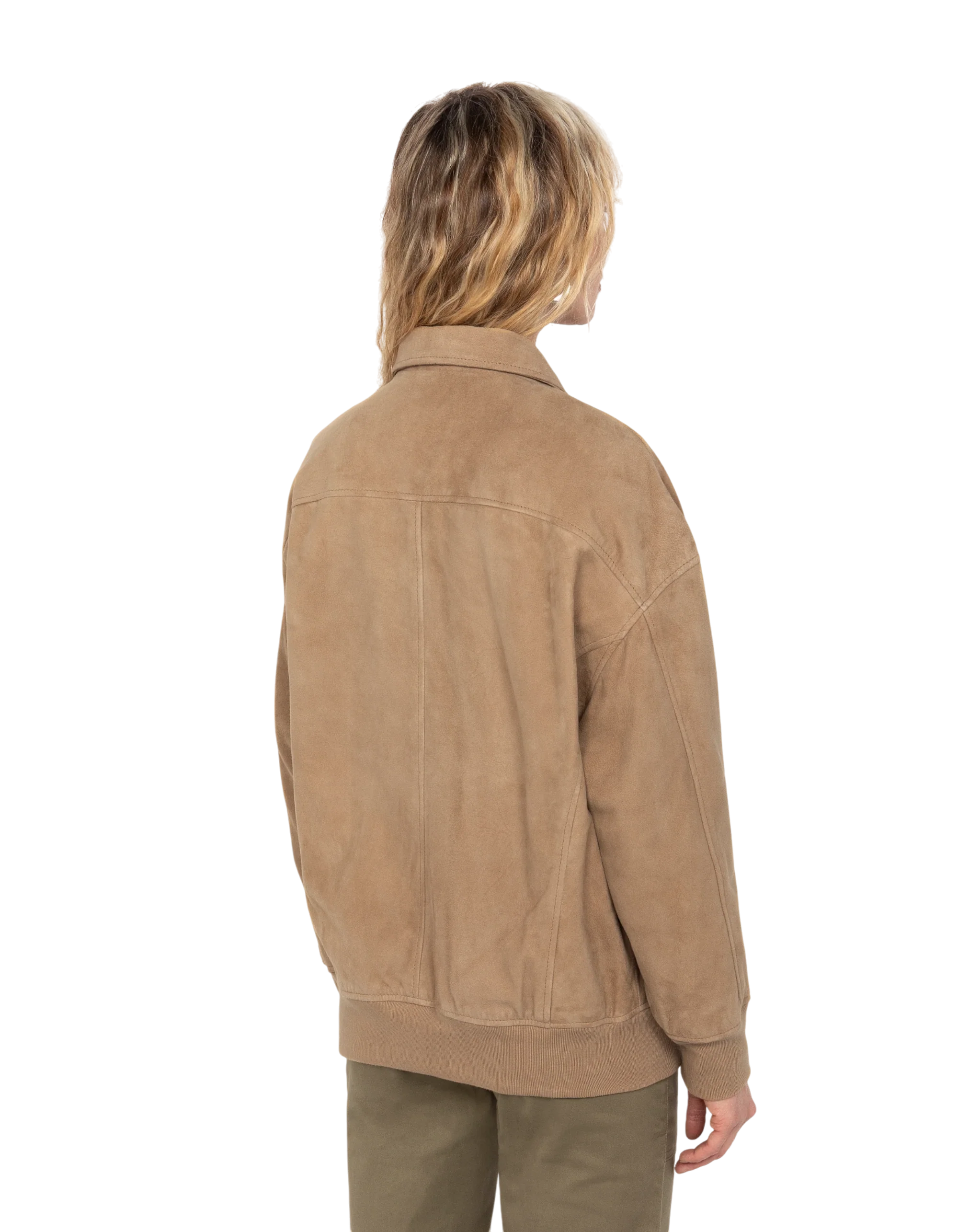 Skyline Oversized Goat Suede Aviator