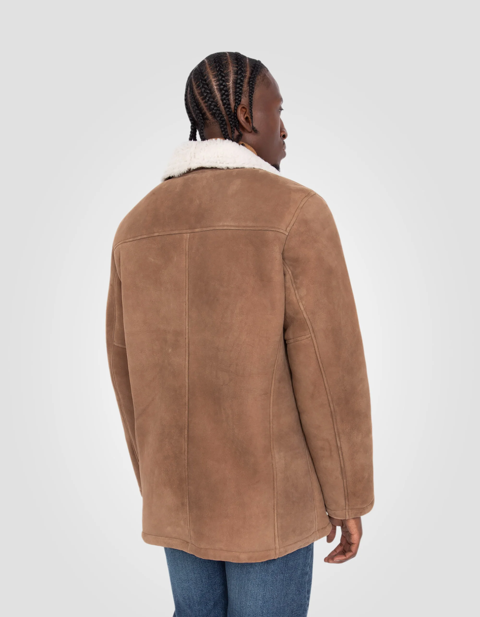 Clear Camel Double-Faced Suede Rancher Coat
