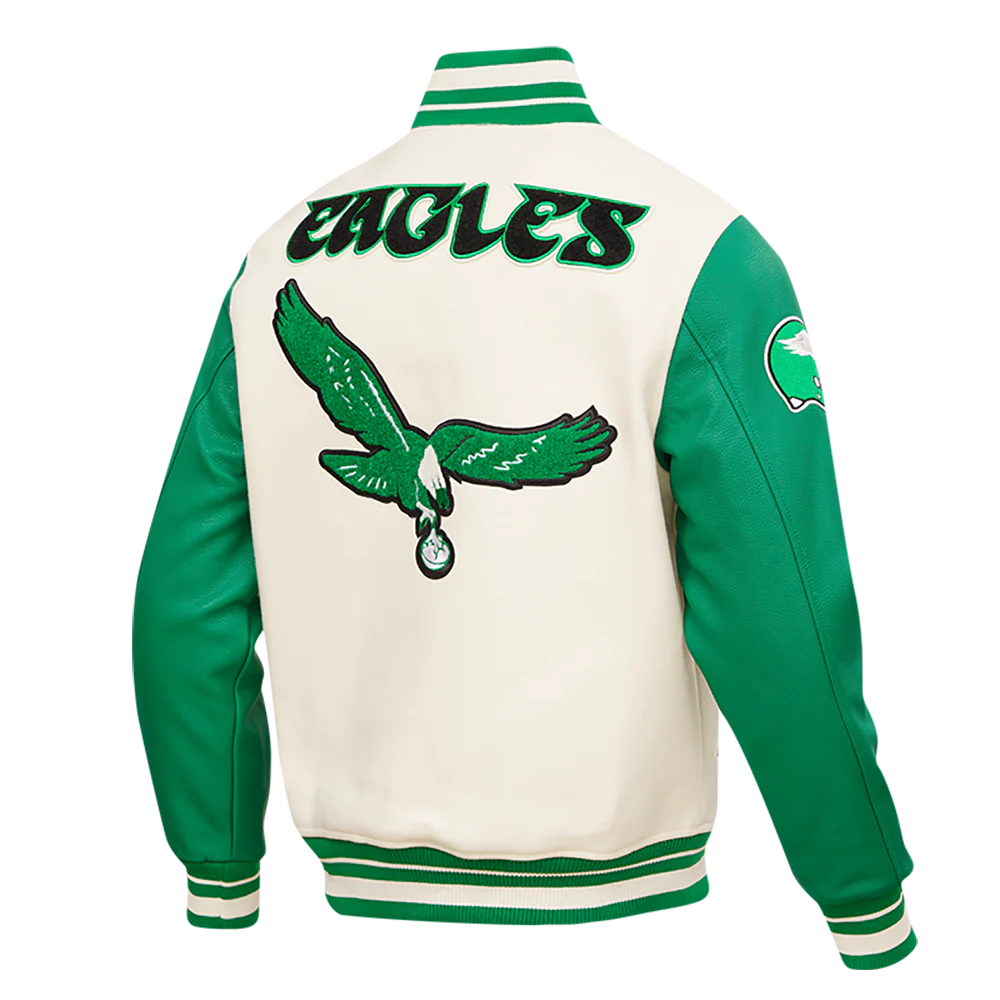 Philadelphia Eagles Retro Wool Varsity Jacket For Men