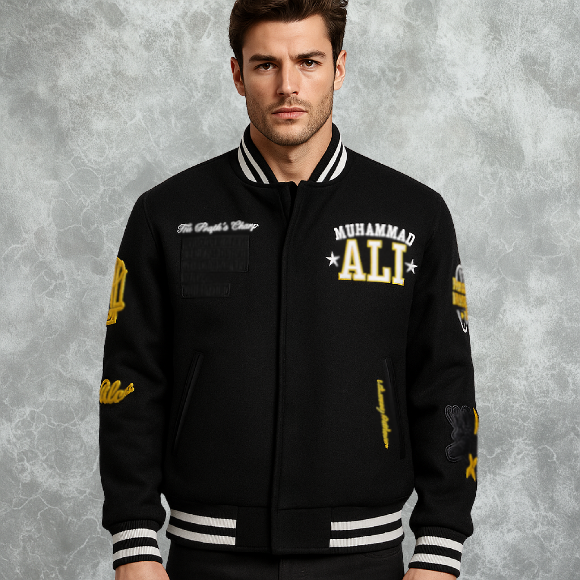 Muhammad Ali Inspired Varsity Jacket For Men