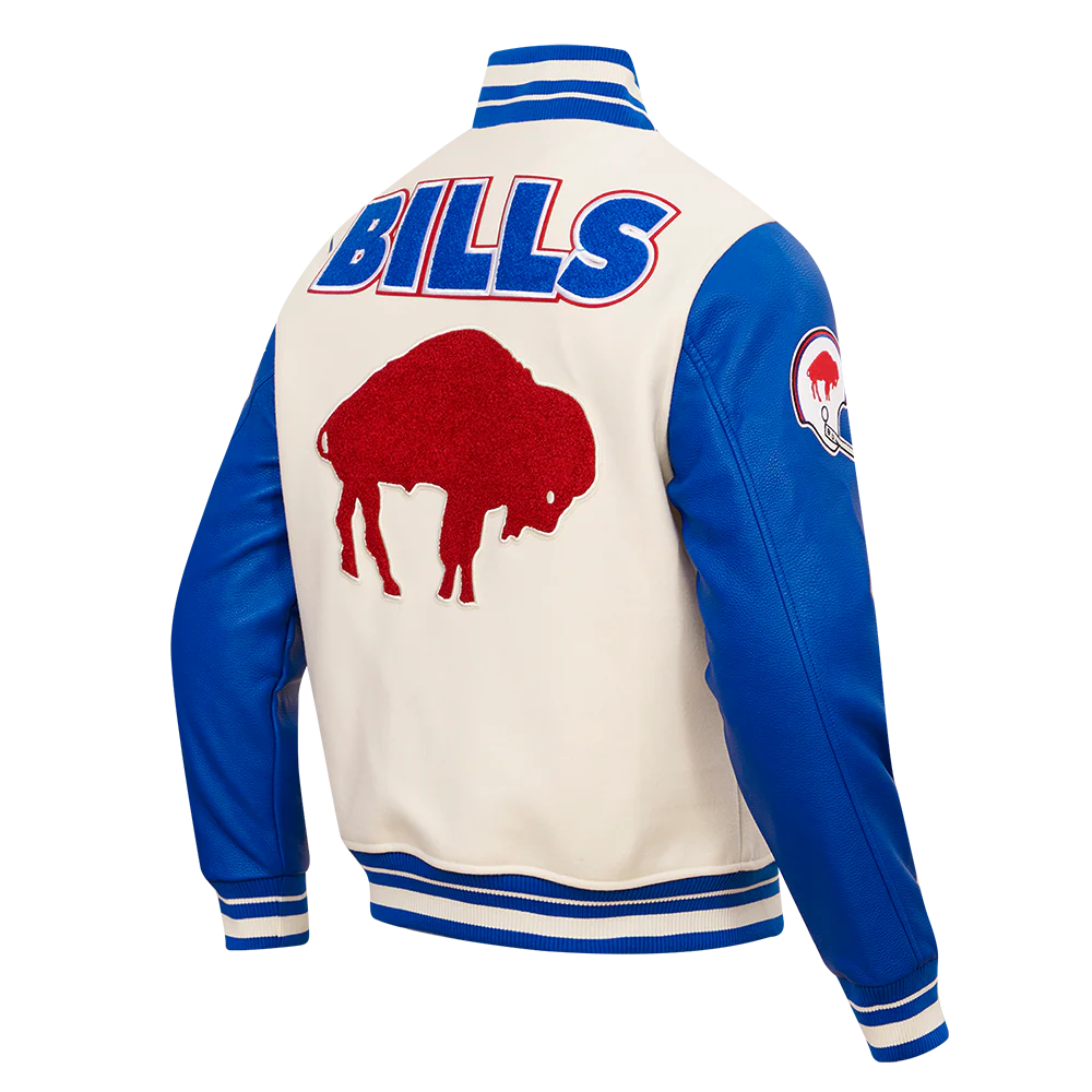 Buffalo Bills Retro Wool Varsity Jacket For Women