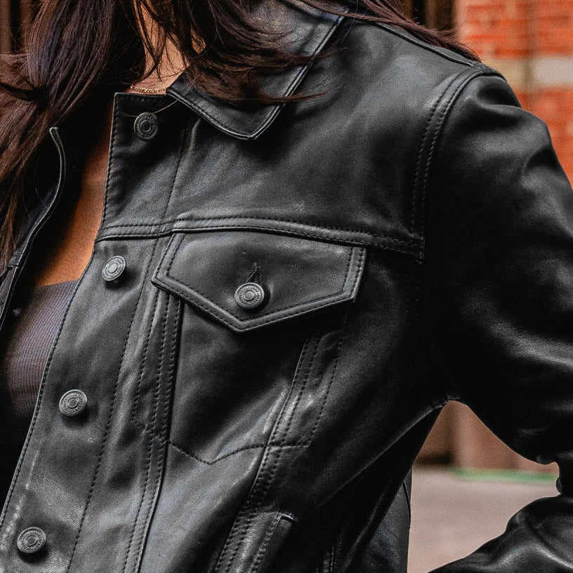 Trucker Leather Jacket - Heritage Meets Luxury
