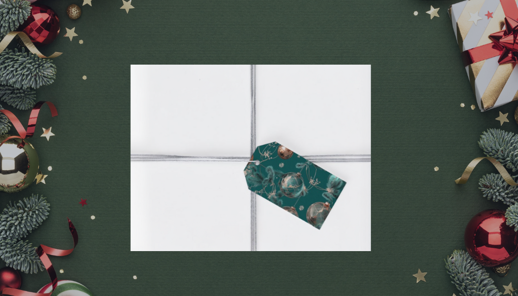 Green & Gold Gift Tag