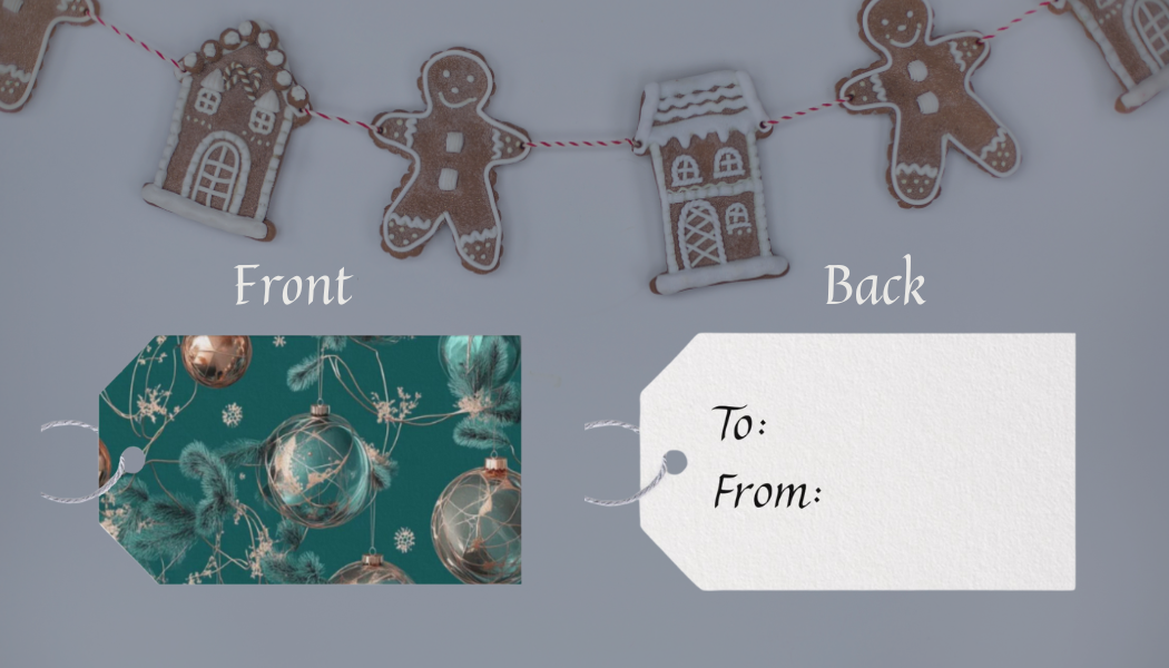 Green & Gold Gift Tag