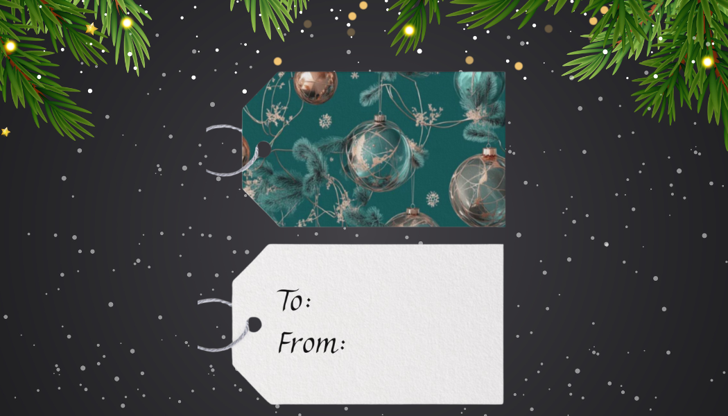 Green & Gold Gift Tag