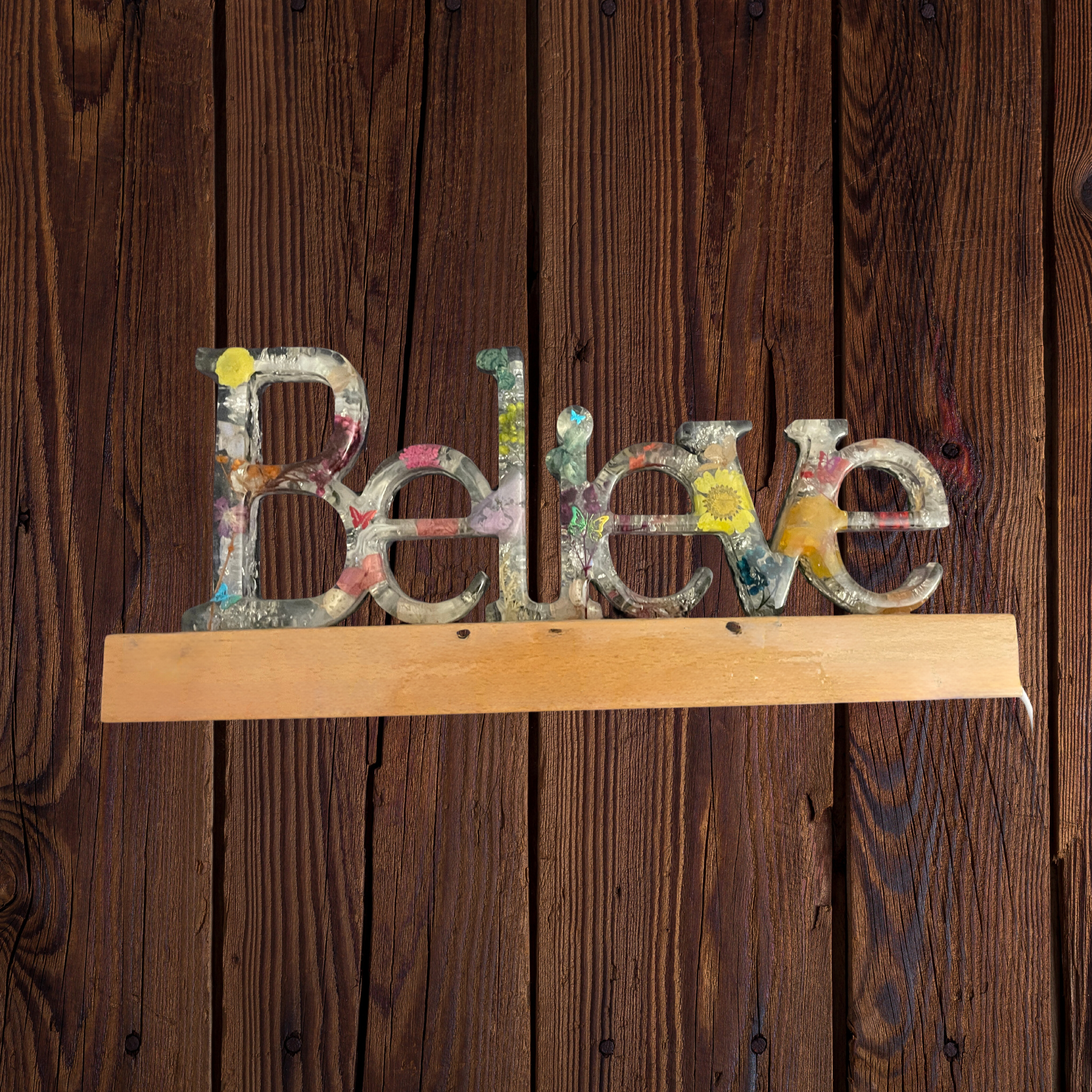 Inspirational Name Sign - "Believe"