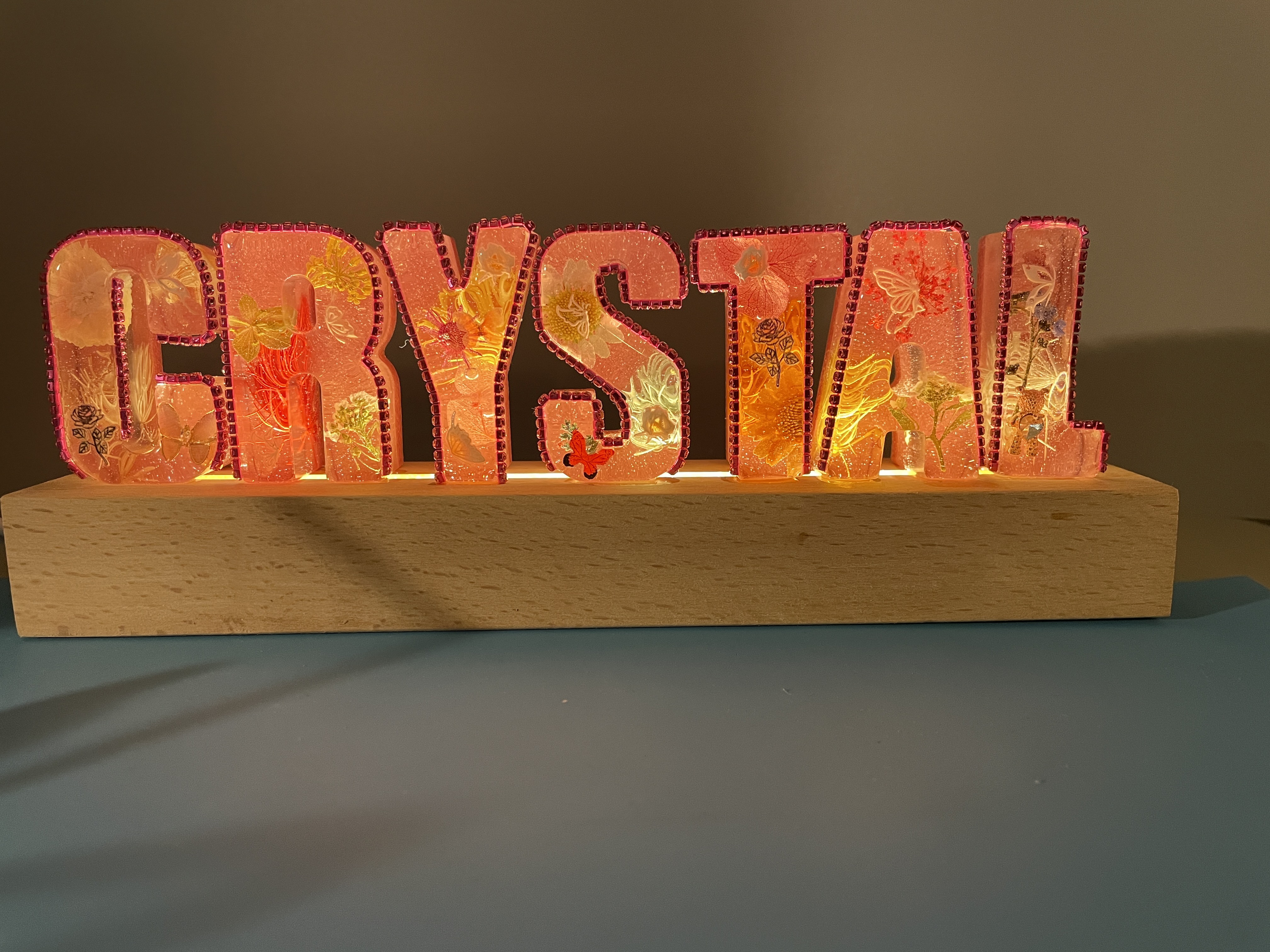New Name Signs With A Little Bling (3-9 Letters)