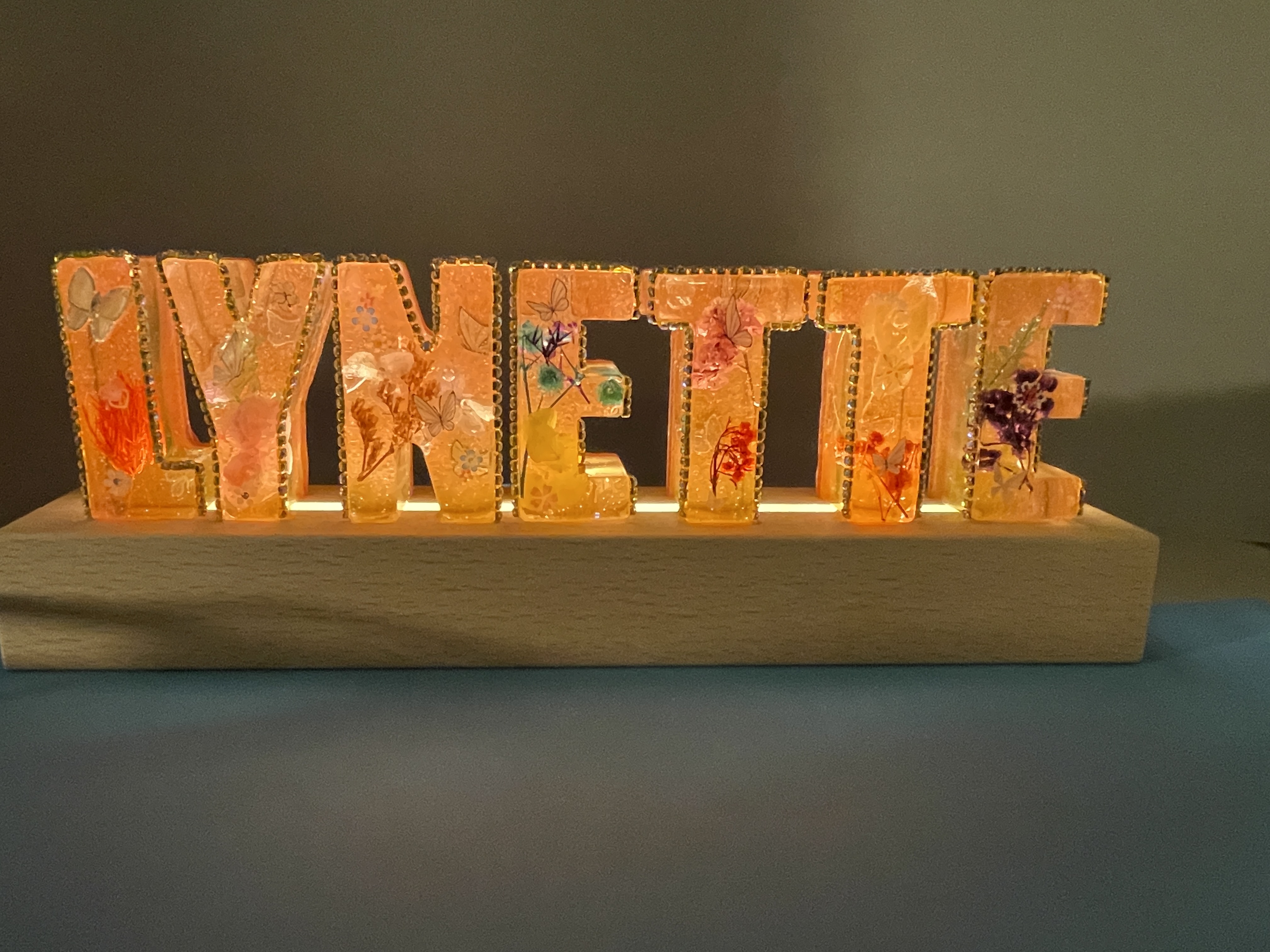 New Name Signs With A Little Bling (3-9 Letters)