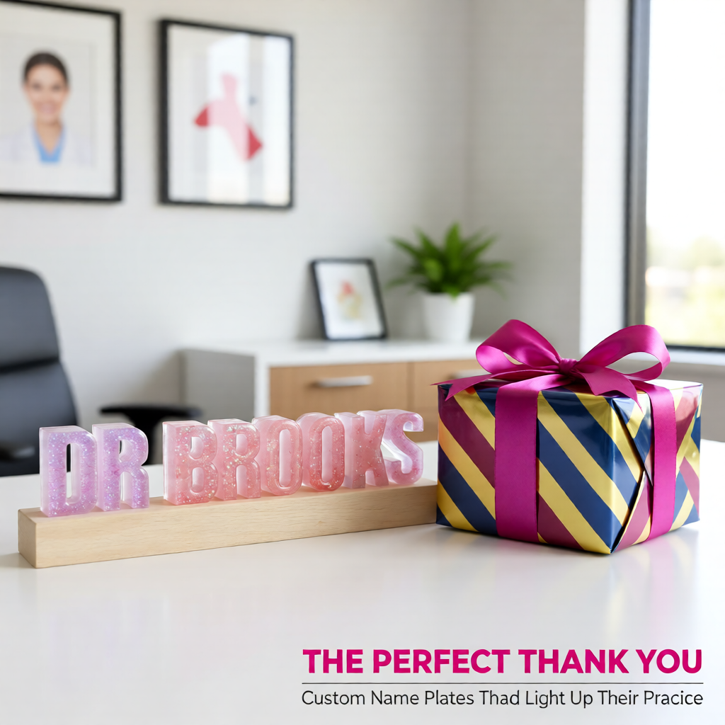 ONE COLOR Name Signs (3-9 Letters)