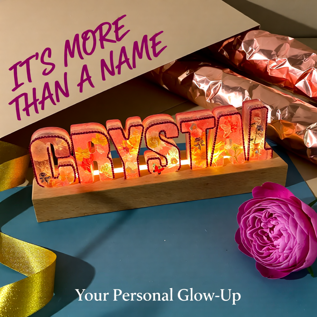 New Name Signs With A Little Bling (3-9 Letters)