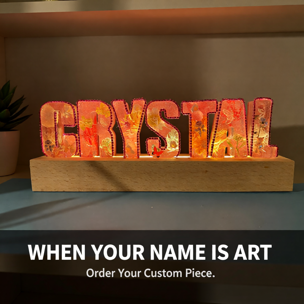 New Name Signs With A Little Bling (3-9 Letters)