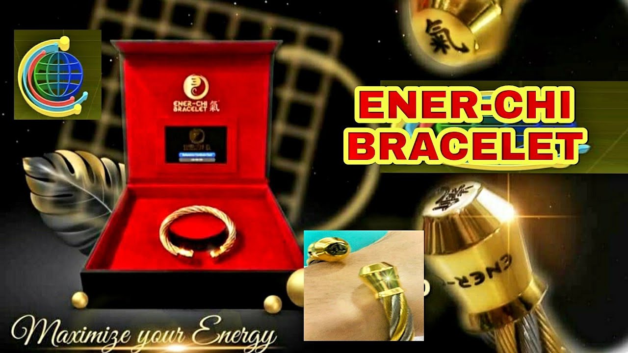 Custom 24k Gold ENER-CHI Bracelet OF AIM GLOBAL