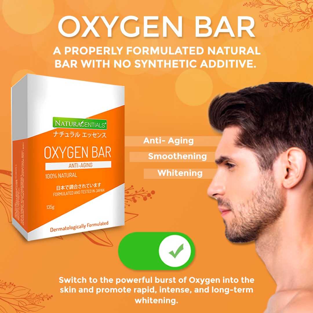 NATURACENTIALS Oxygen Bar, Anti-Aging & Whitening Soap 135g (AIM GLOBAL)
