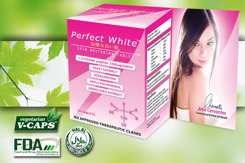 PERFECT WHITE SKIN WHITENING TABLET 30 Capsules of AIM Global USA , Canada