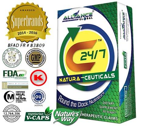 C24/7 Natura-Ceuticals Food supplements with 30 Capsules of AIM Global USA