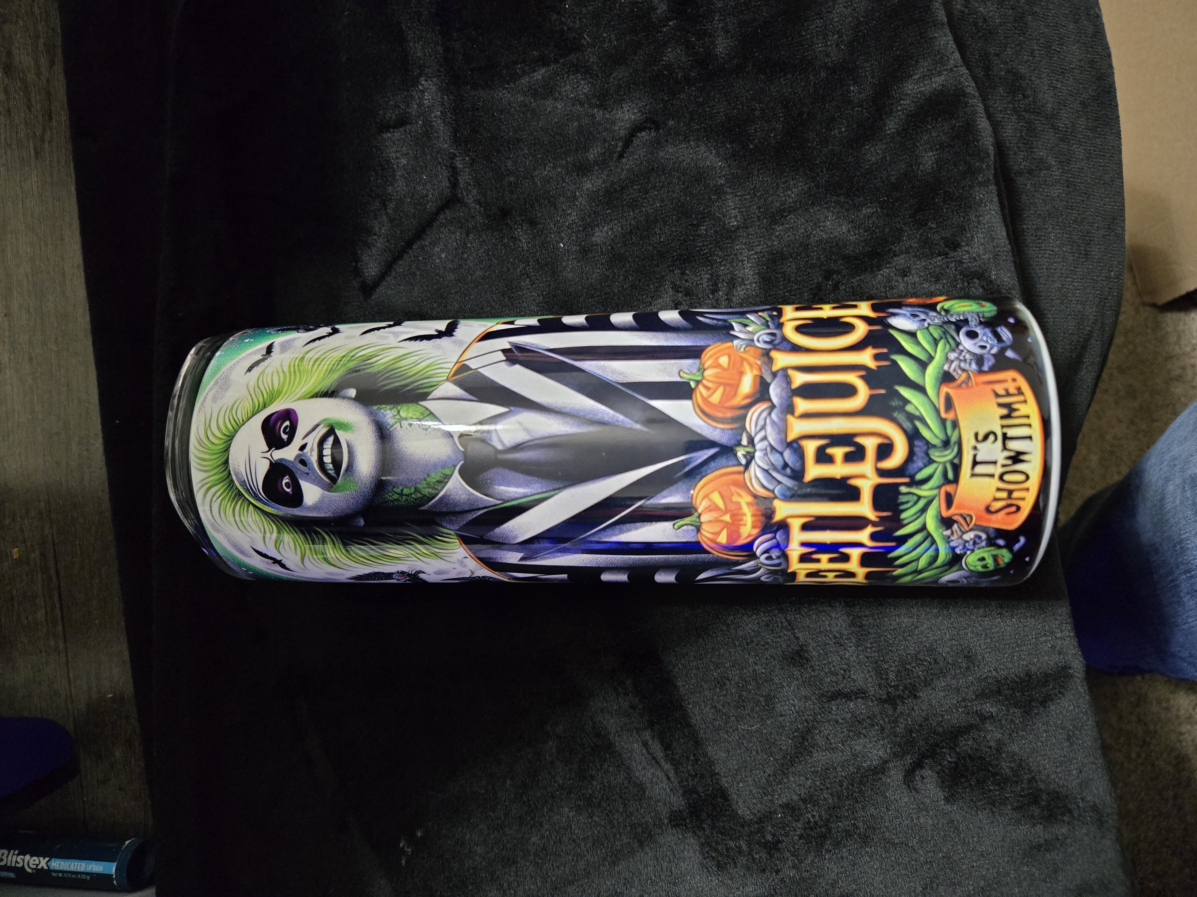 Beetlejuice Themed Tumbler